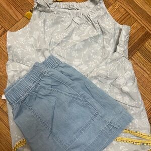 Wonder Nation Light Blue Floral Kids Matching Set